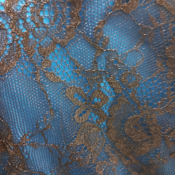 🧶Anthropologie Lace & Sheer Peplum Top, 12 - Picture 11 of 14